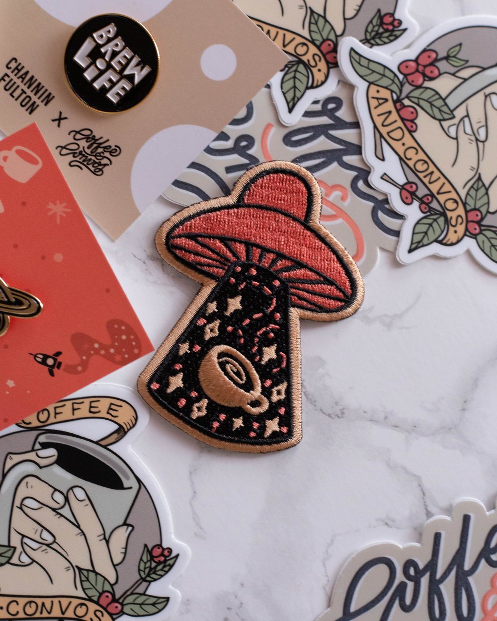 Image of Coffee UFO Patch by CrashBoomDesigns! for C&C