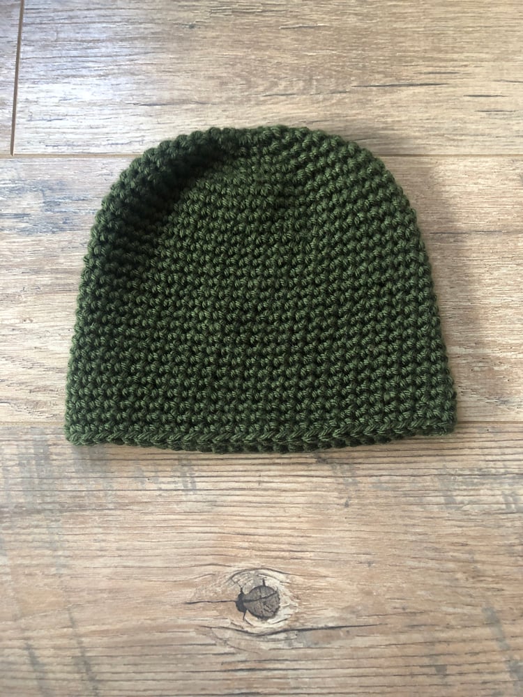 Image of Forrest green classic beanie