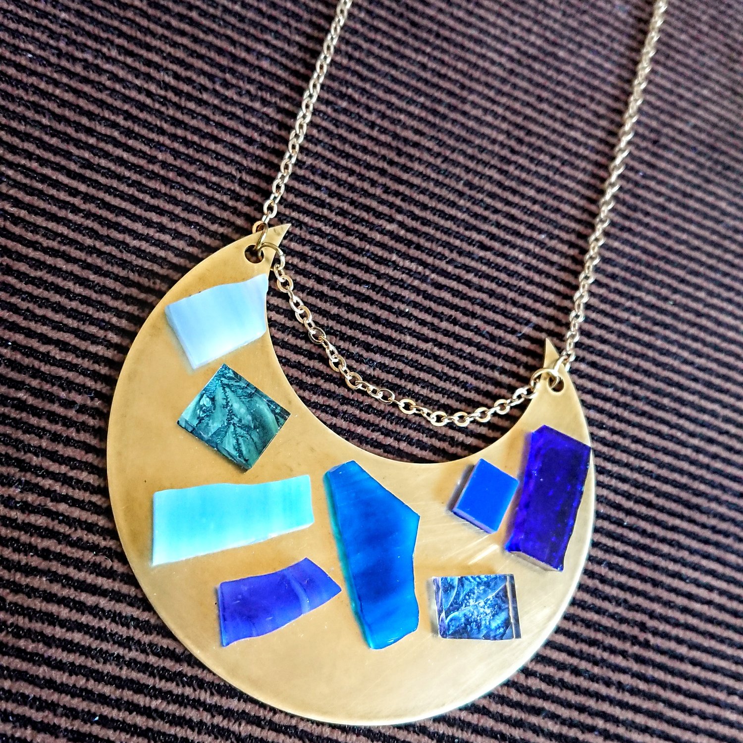 Image of Blue Moon Statement Necklace