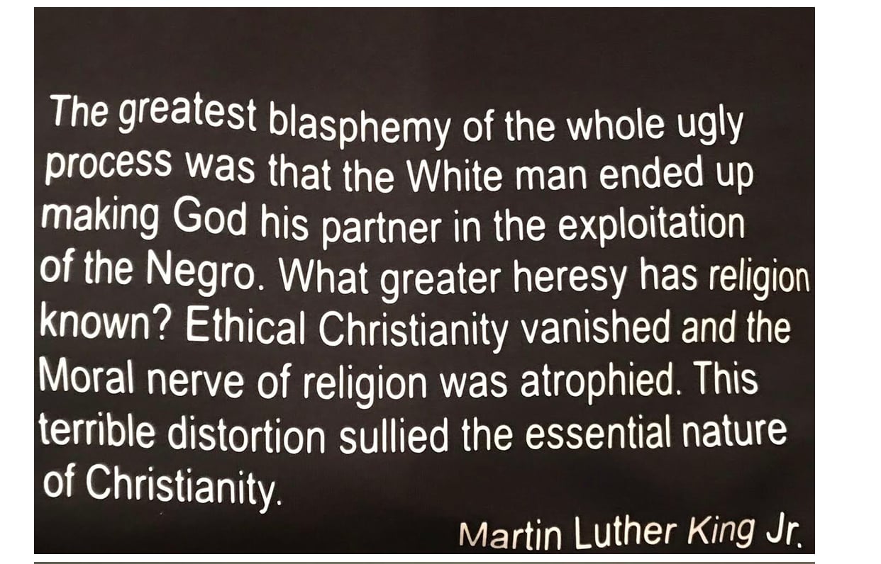 Image of MARTIN LUTHER KING JR COLLAGE PICTURE WITH MLK QUOTE ON THE BACK