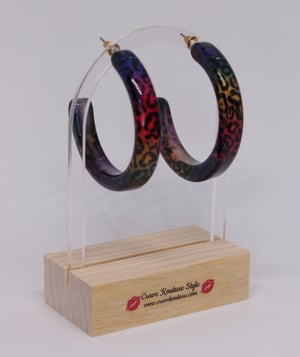 Image of Crave Printed Hoops