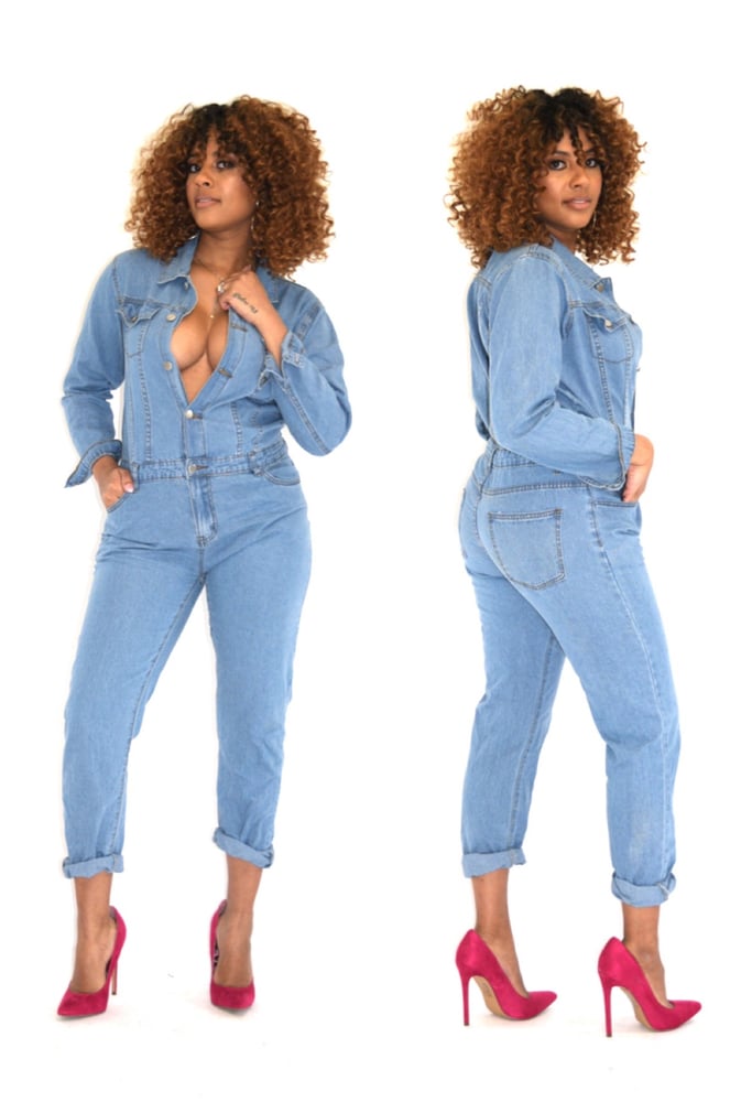 Image of Denim Jumpsuit 