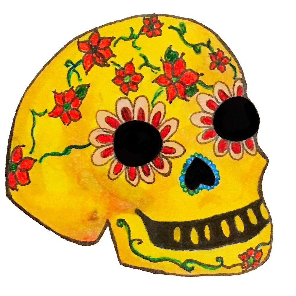 Image of Sugar skull stickers