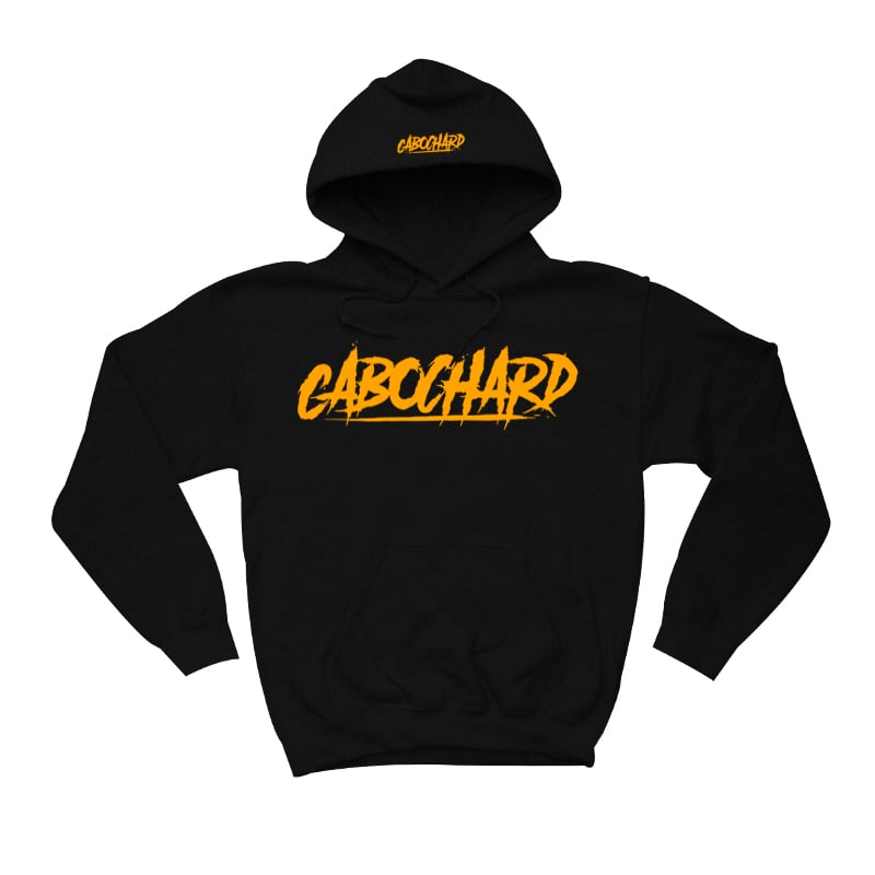 Image of SWEAT-SHIRT CAPUCHE UNISEX - CABOCHARD logo Jaune