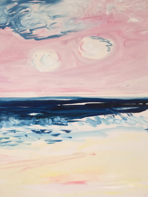 Image of Big Pink 30" x 40" x 2 paintings