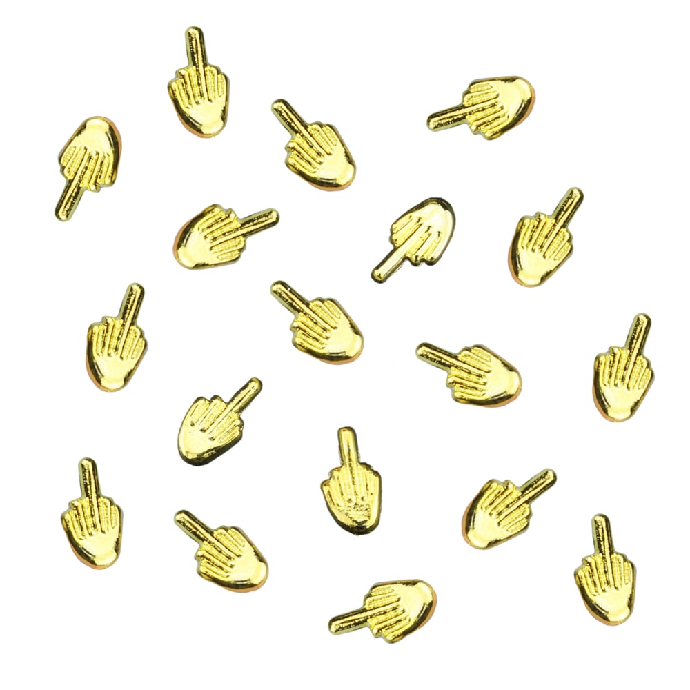 Image of Gold Middle Finger Nail Charm