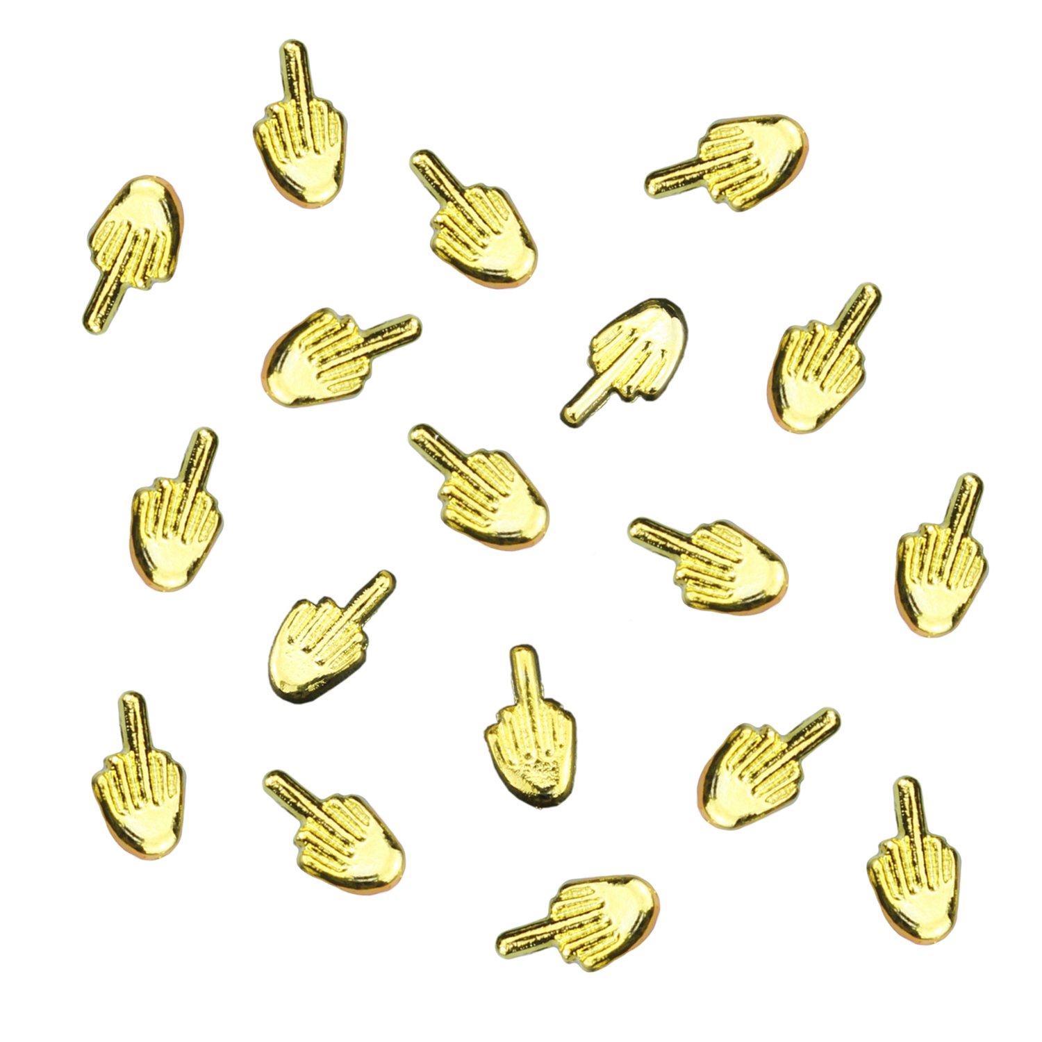Image of Gold Middle Finger Nail Charm