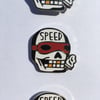 "SPEED SKULL" Pin