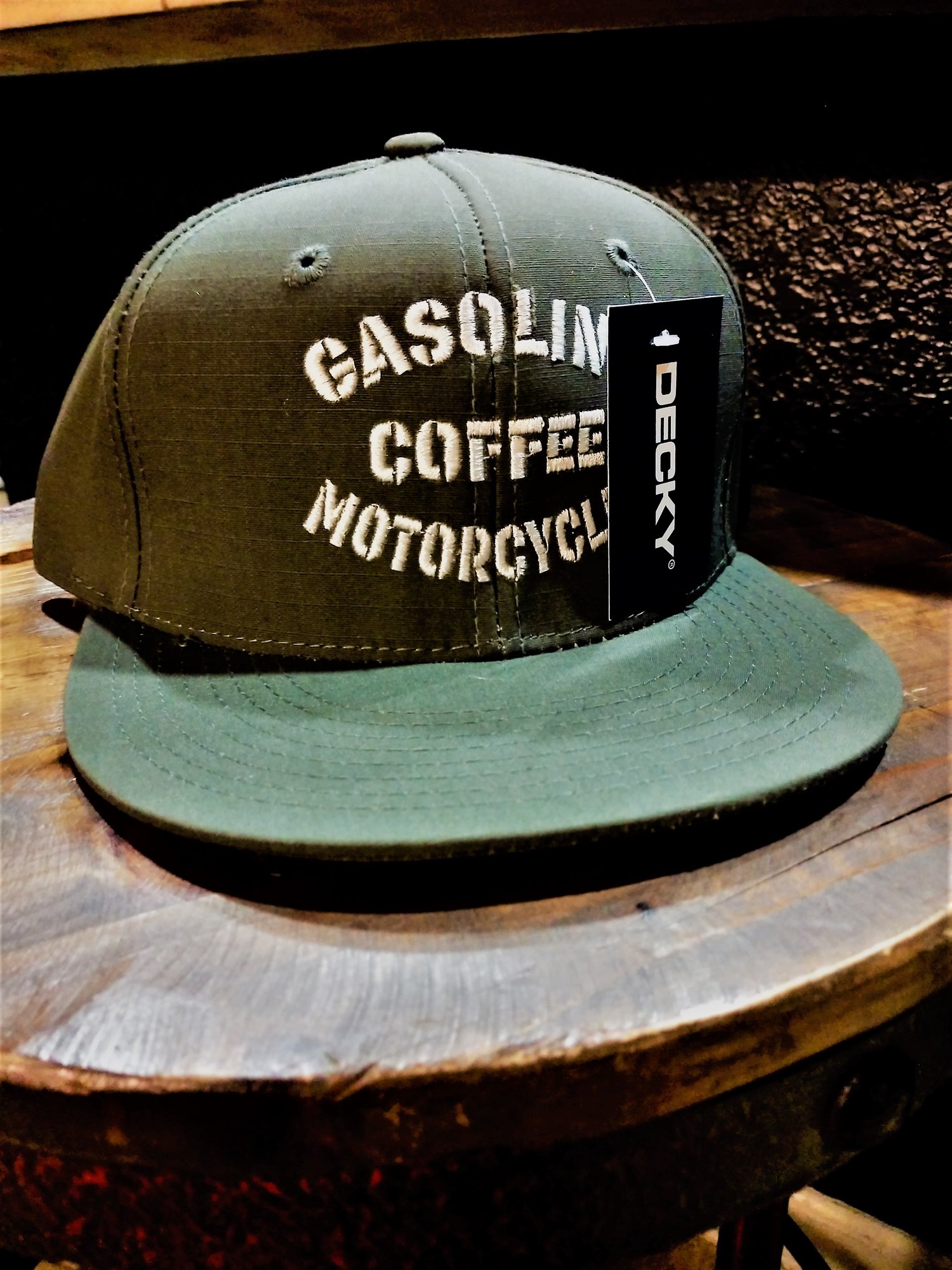 Image of Genuine Army Green GCM Decky SnapBack FlatBill Hat