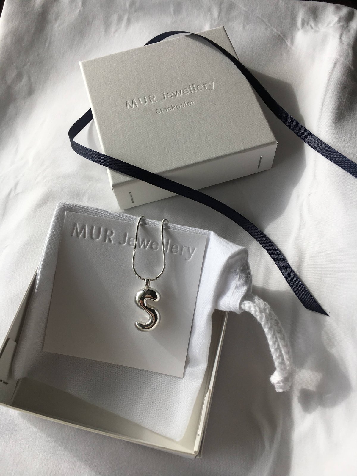 Bubble Initial Necklace with Diamonds – Mikani