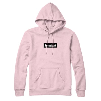 Image of Smacked Box Logo Salmon/Blk Hoodie