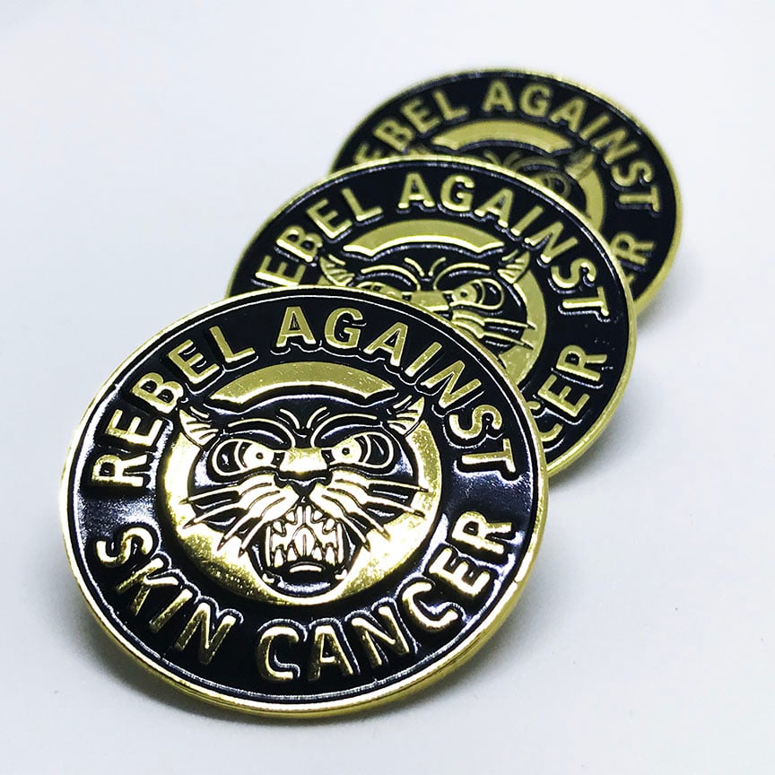 Image of Rebel Against Skin Cancer Pin