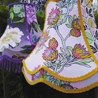 Image of Double Scallop Floral Lampshade