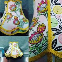Image of Double Scallop Floral Lampshade