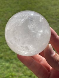 Image 4 of Clear Quartz Sphere With Rainbows #1431