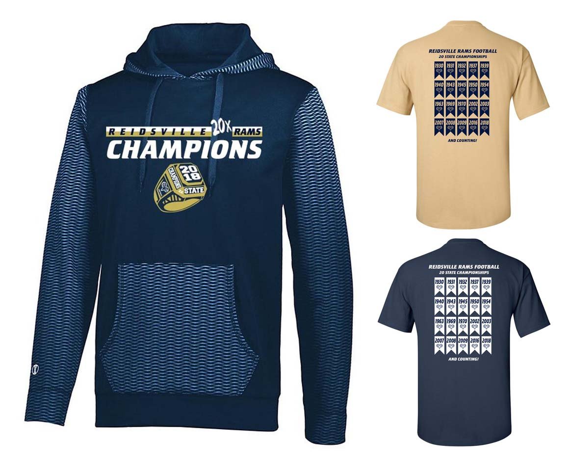 Elite Reidsville Rams Championship Hoodie