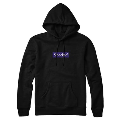 Image of Smacked Box Logo Black/Purple Hoodie
