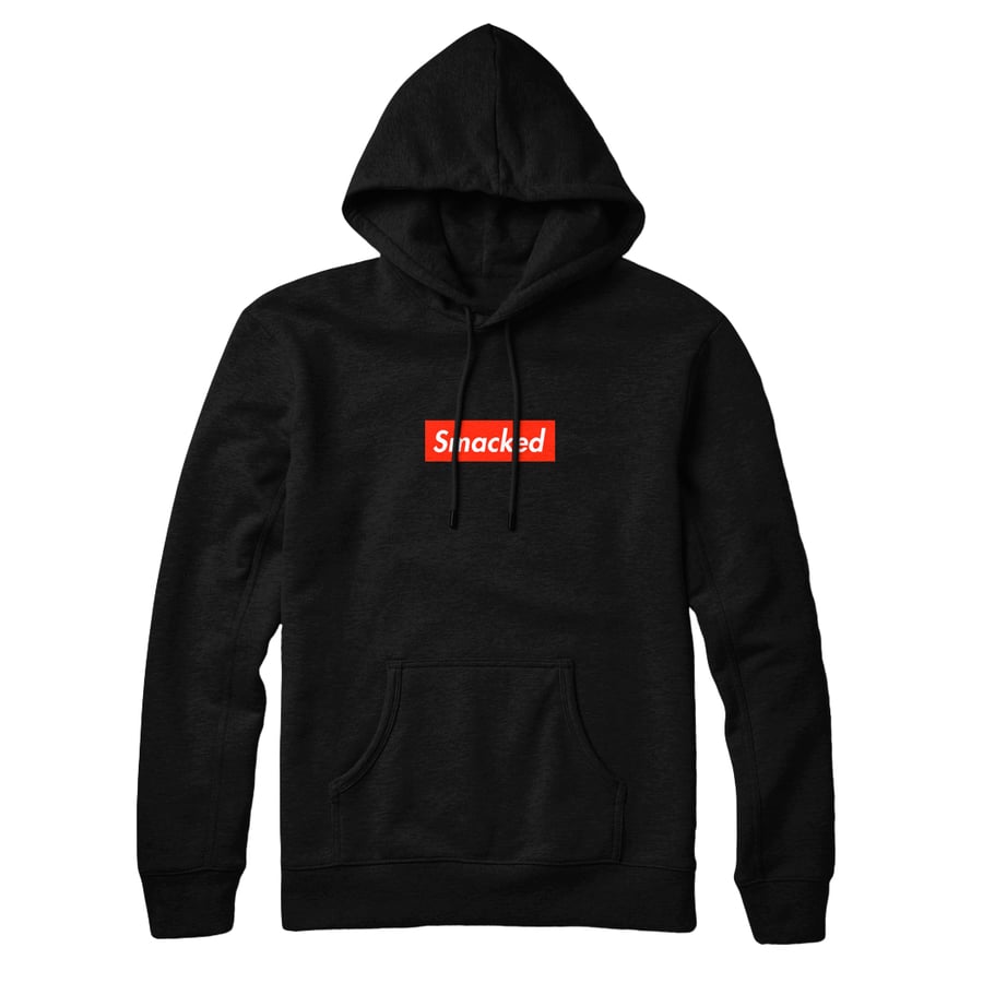 Image of Smacked Box Logo Blk/Red Hoodie