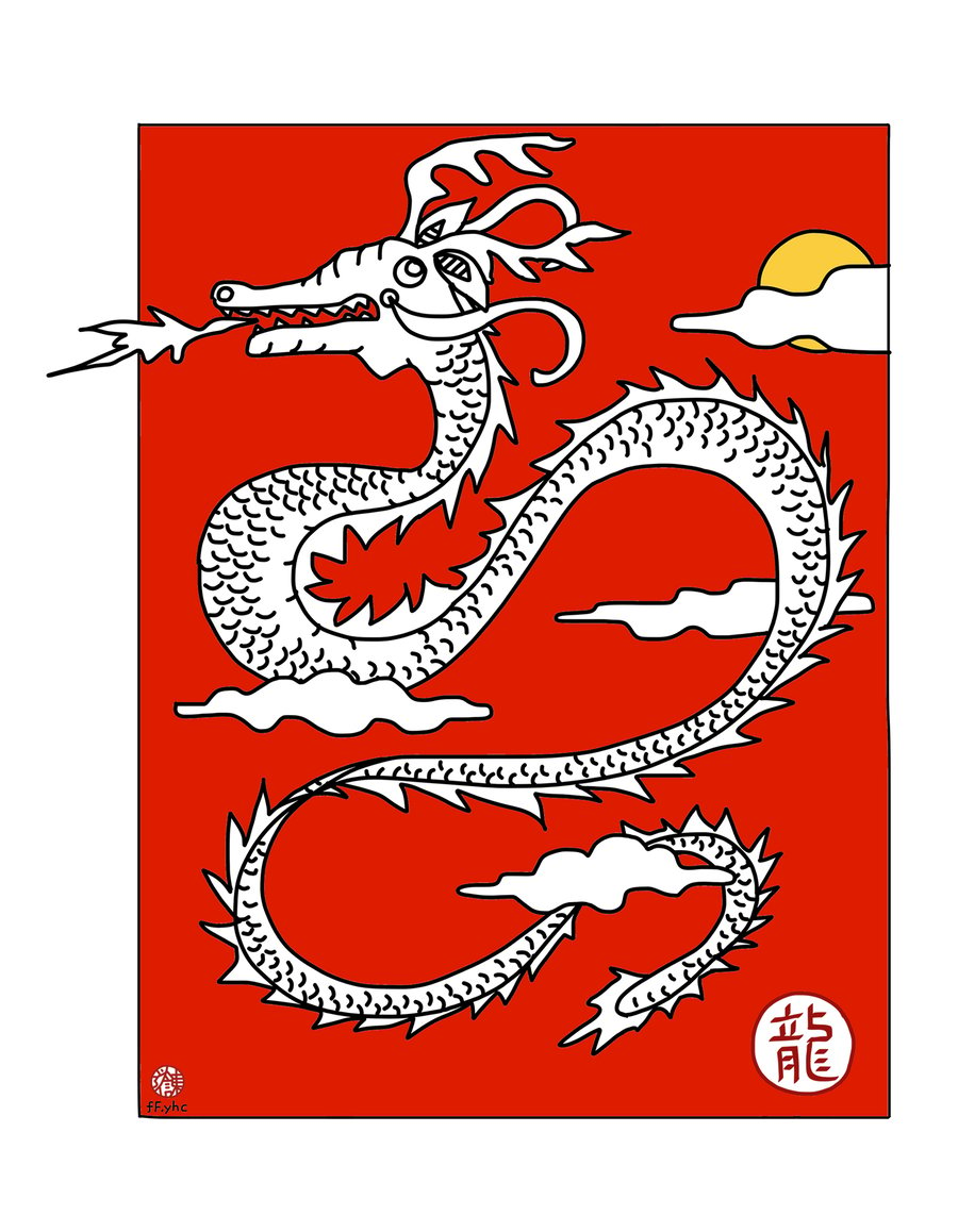 Image of Dragon In Red