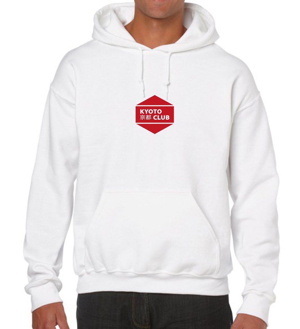 Image of Hexagon Logo Hoodie (White)