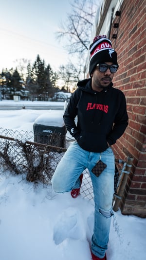 Image of Black Flavors “Big F” Hoodie