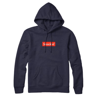 Image of Smacked Box Logo Blu/Red Hoodie