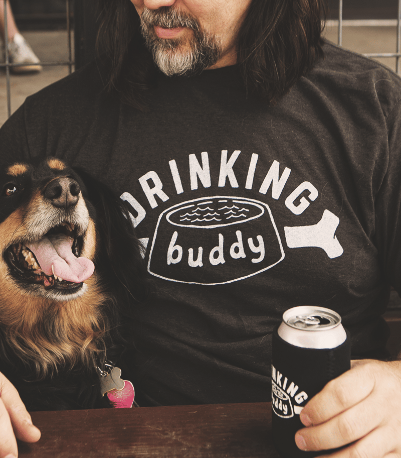 Image of Drinking Buddy Tee - Heather Graphite