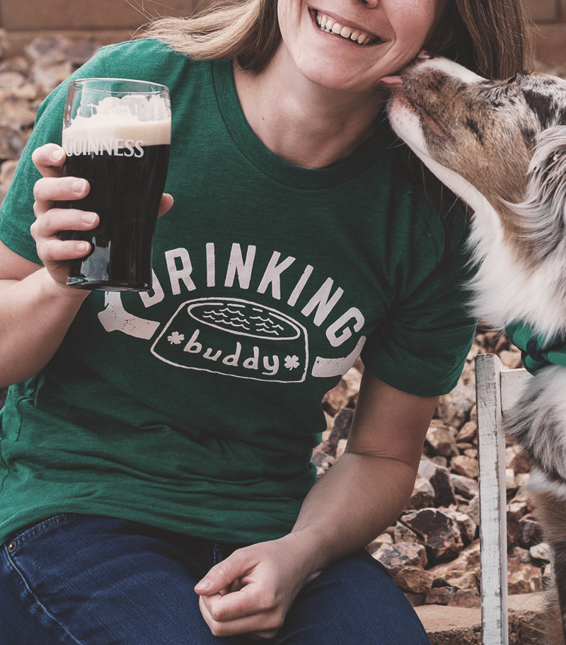 Image of Green Drinking Buddy Tee