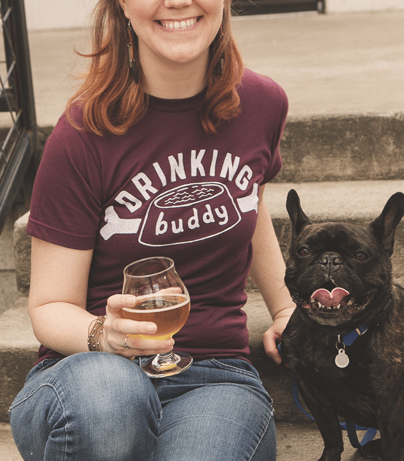 Image of Drinking Buddy Tee - Berry Triblend