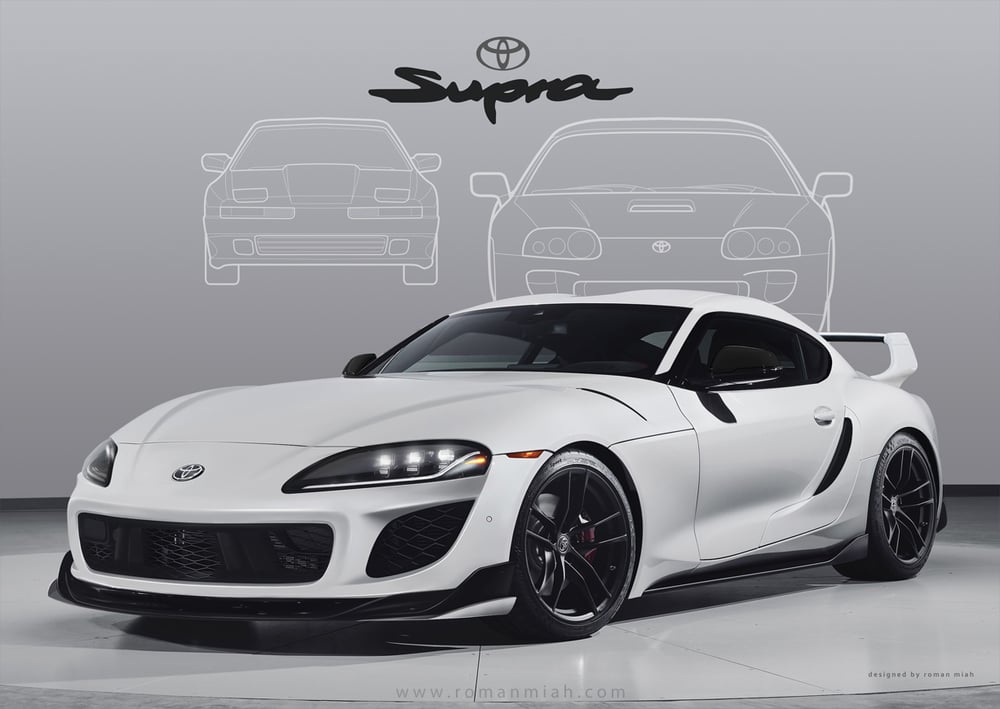 Image of Toyota Supra (Mk 5) Redesign Poster Print