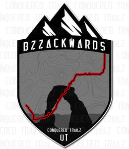 Image of "Bzzackwards" Trail Badge