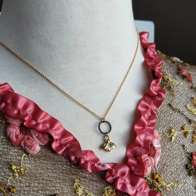 Golden Honey Bee Earrings