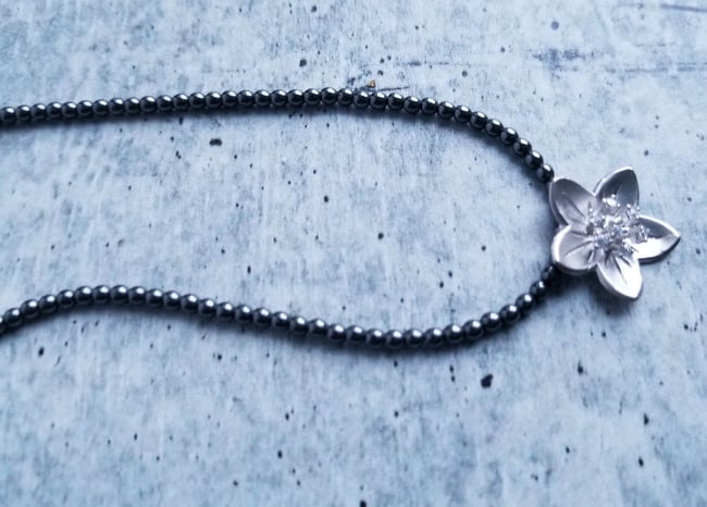 Silver or Gold Lotus Flower Necklace