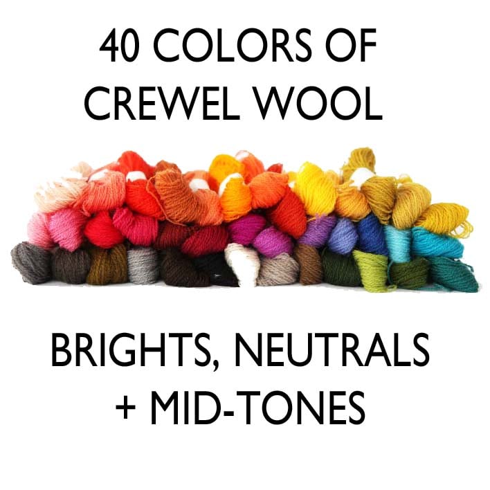 Crewel Wool Embroidery Thread - 40 Colors | KristinNicholasDesigns