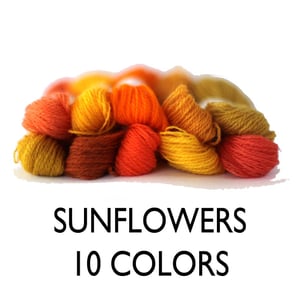 Image of Wool Thread for Crewel Embroidery - Sunflower Collection
