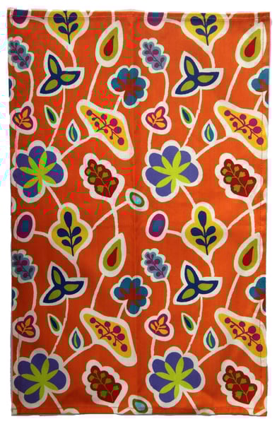 Image of Jaipur Orange Tea Towel - FREE SHIPPING