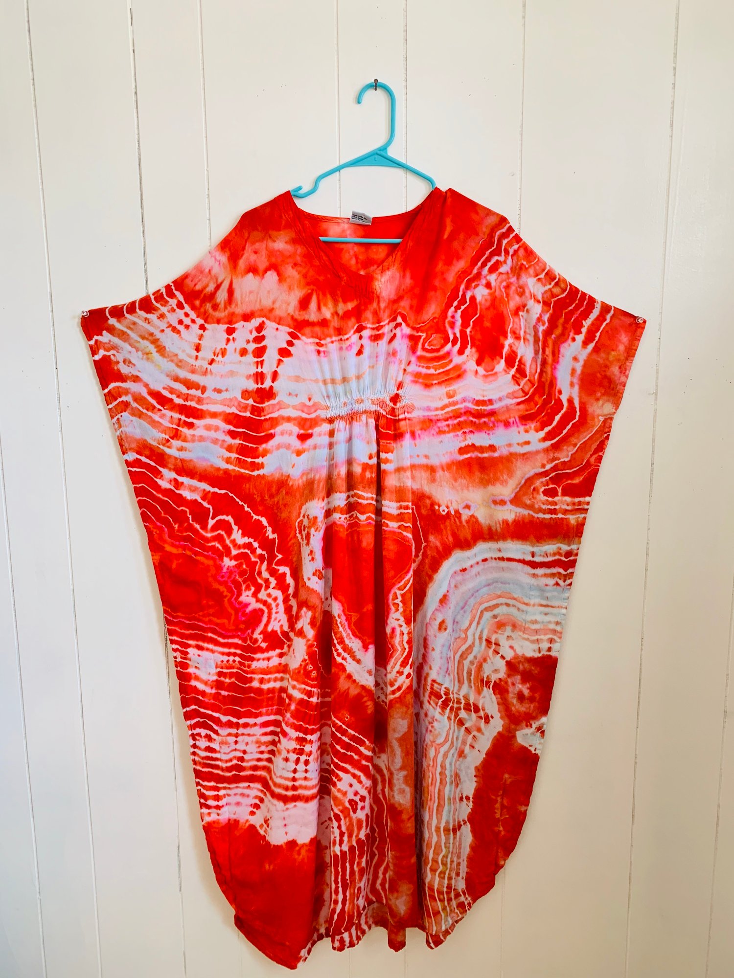 Image of Free size coral kaftan 