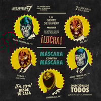Image 2 of GET IT NOW @ SUPER7.COM Blue Demon Jr. Legends of Lucha Libre ReAction Figure from Super7