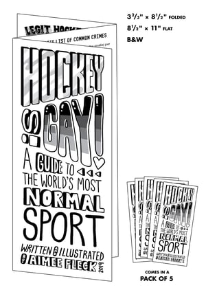 Image of "Hockey Is Gay!" Pamphlet 5-PACK