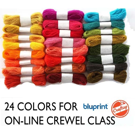 Image of Craftsy/Bluprint Crewel Embroidery Thread Pack - 24 colors