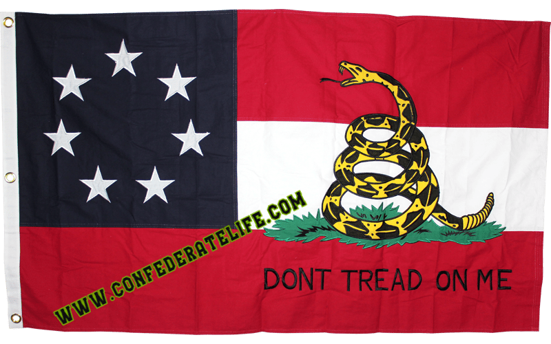 Image of 1st National Confederate, Don't Tread On Me 3'x5' Flag