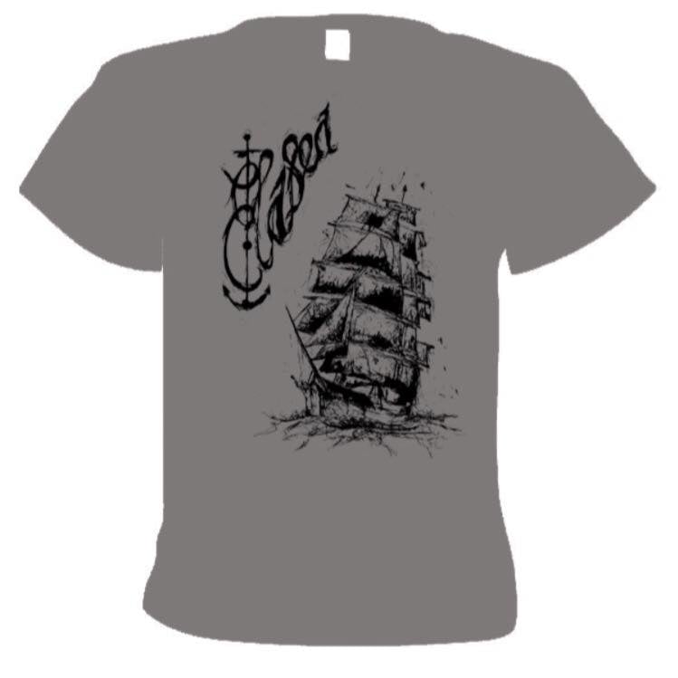 Image of Grey Elasea Anchor & Ship T-Shirt 