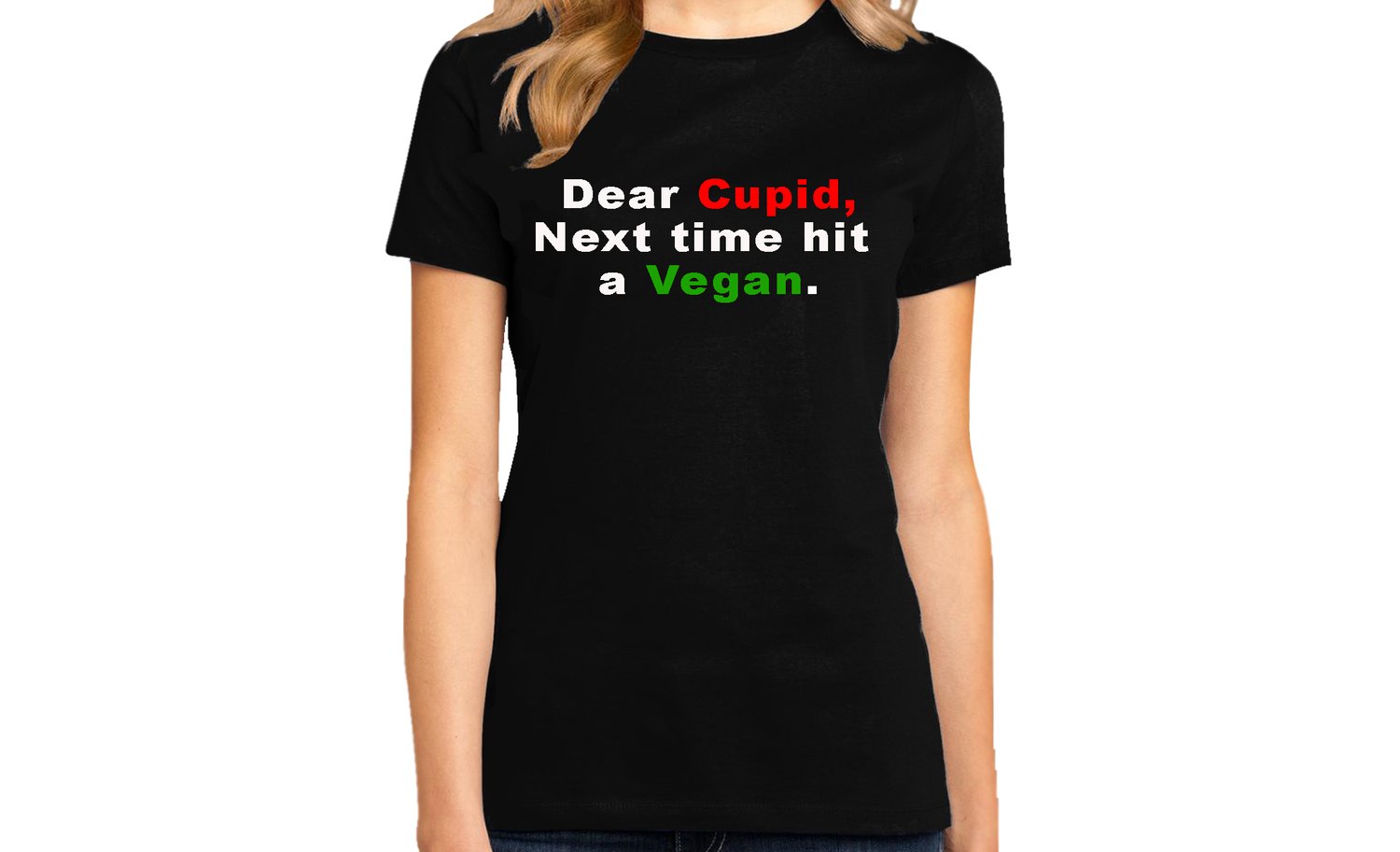 Image of dear cupid, vegan (black)