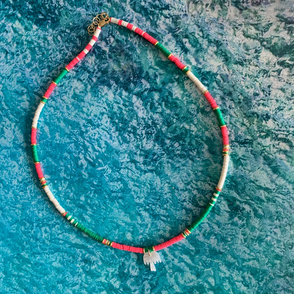 Image of Cocoa Beach palm tree necklace 