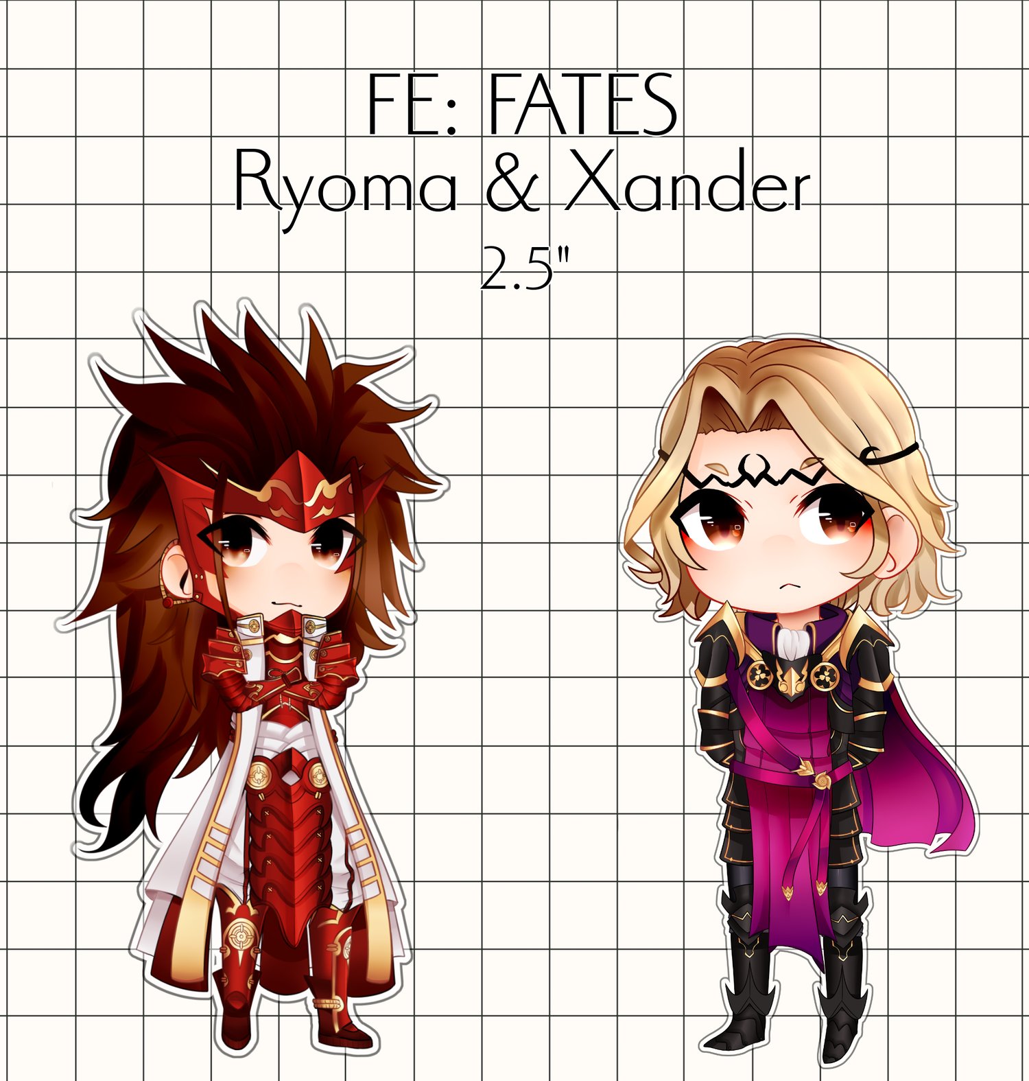 Image of Fire Emblem - Ryoma/Xander charms