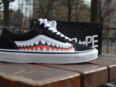 Image of Vans old skool "bape" custom