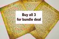 Signed A3 Lyric Prints Bundle