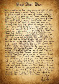 Bland Street Bloom A3 Signed Lyric Print