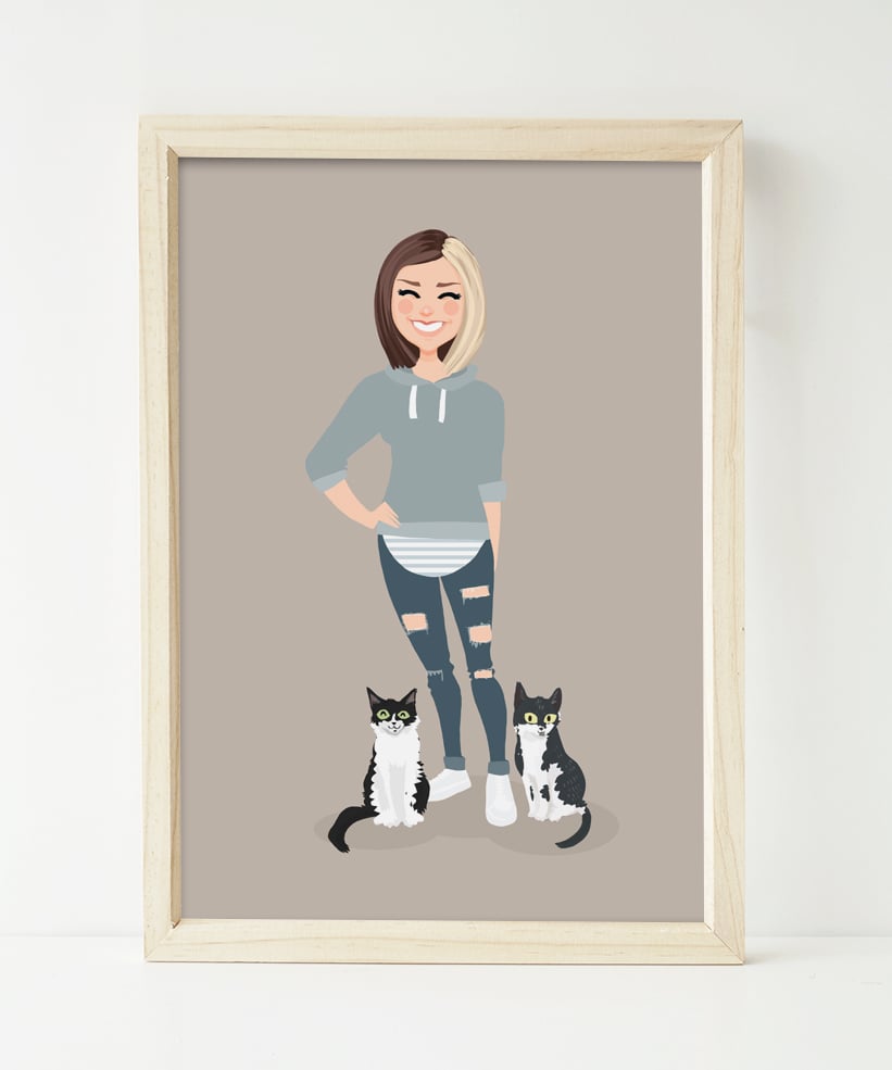 Image of 1 people custom portrait 
