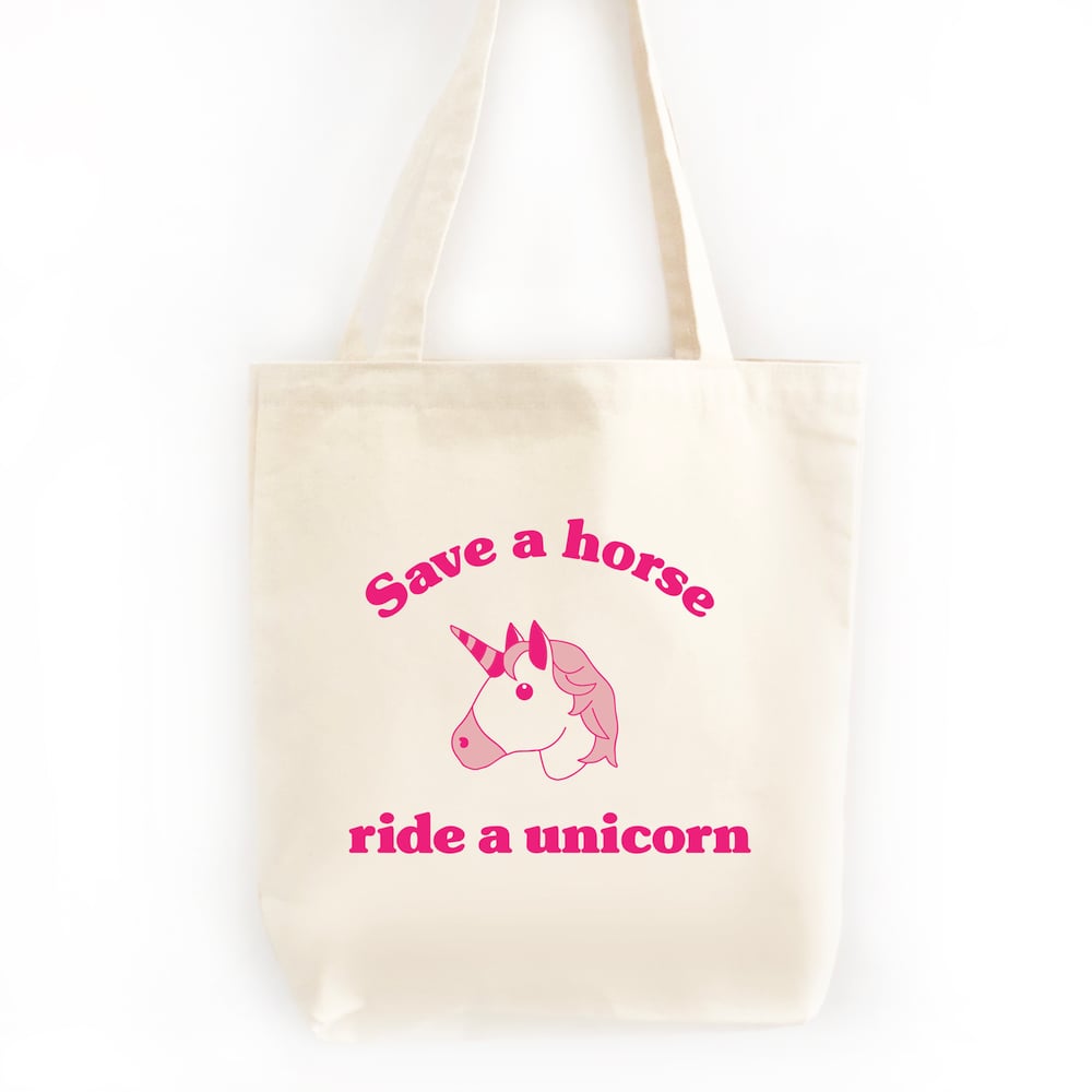 Image of Ride A Unicorn Tote Bag
